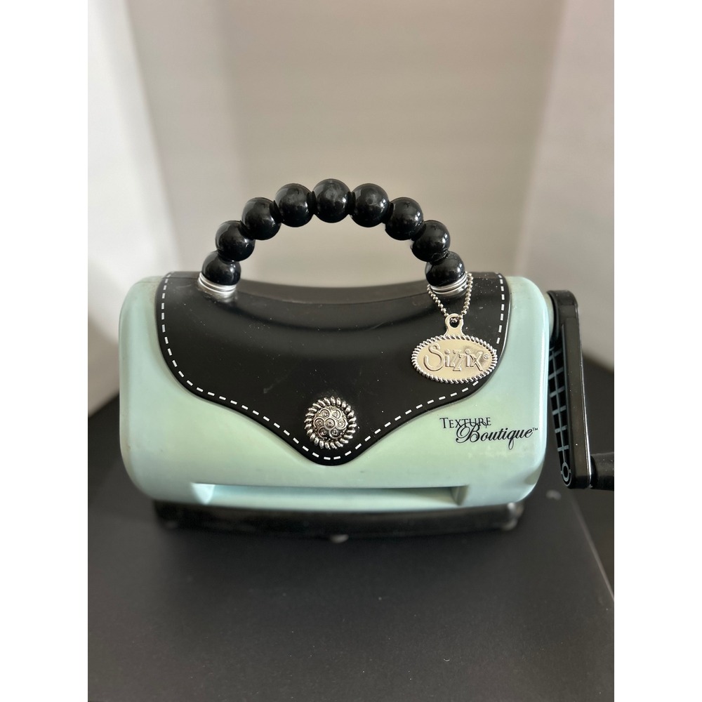 Embossing Machine ONLY Mint Green Purse Style Texture Boutique Sizzix Crafting - Picture 6 of 11